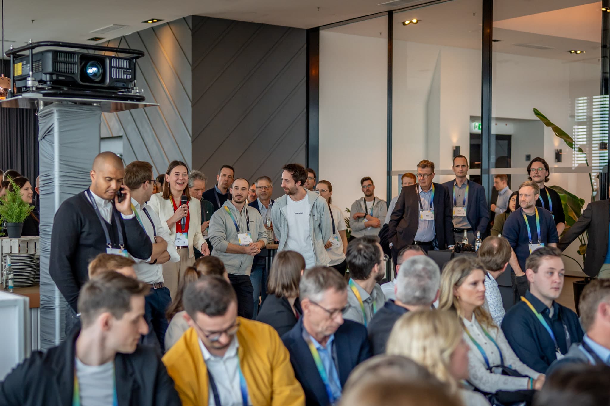 Audience and speakers at the Chemical Industry Disrupt conference